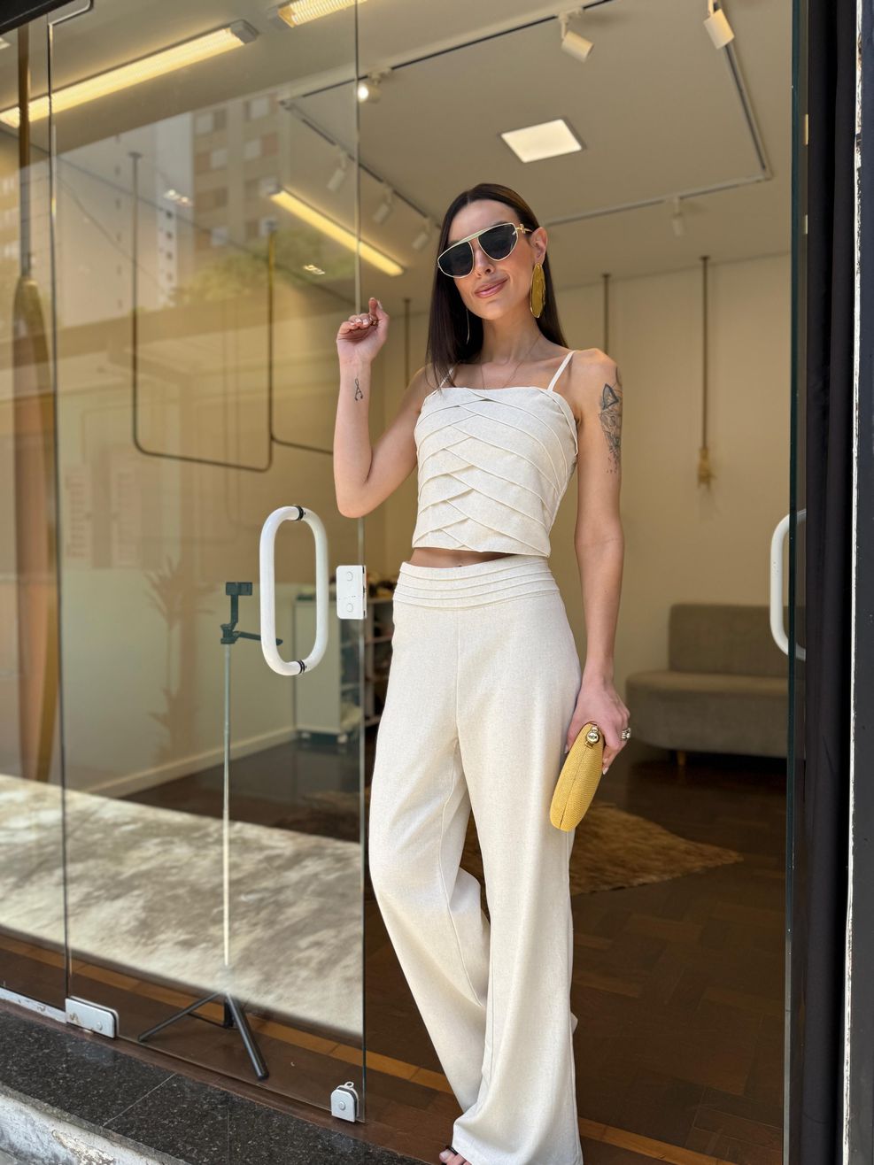 Conjunto Alfaiataria Martina - Off White