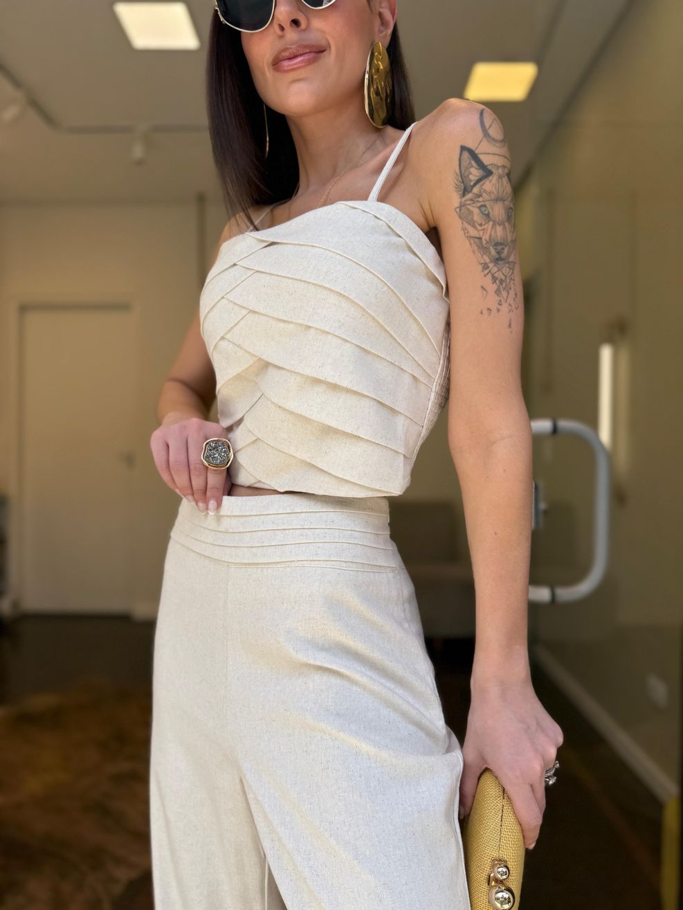 Conjunto Alfaiataria Martina - Off White