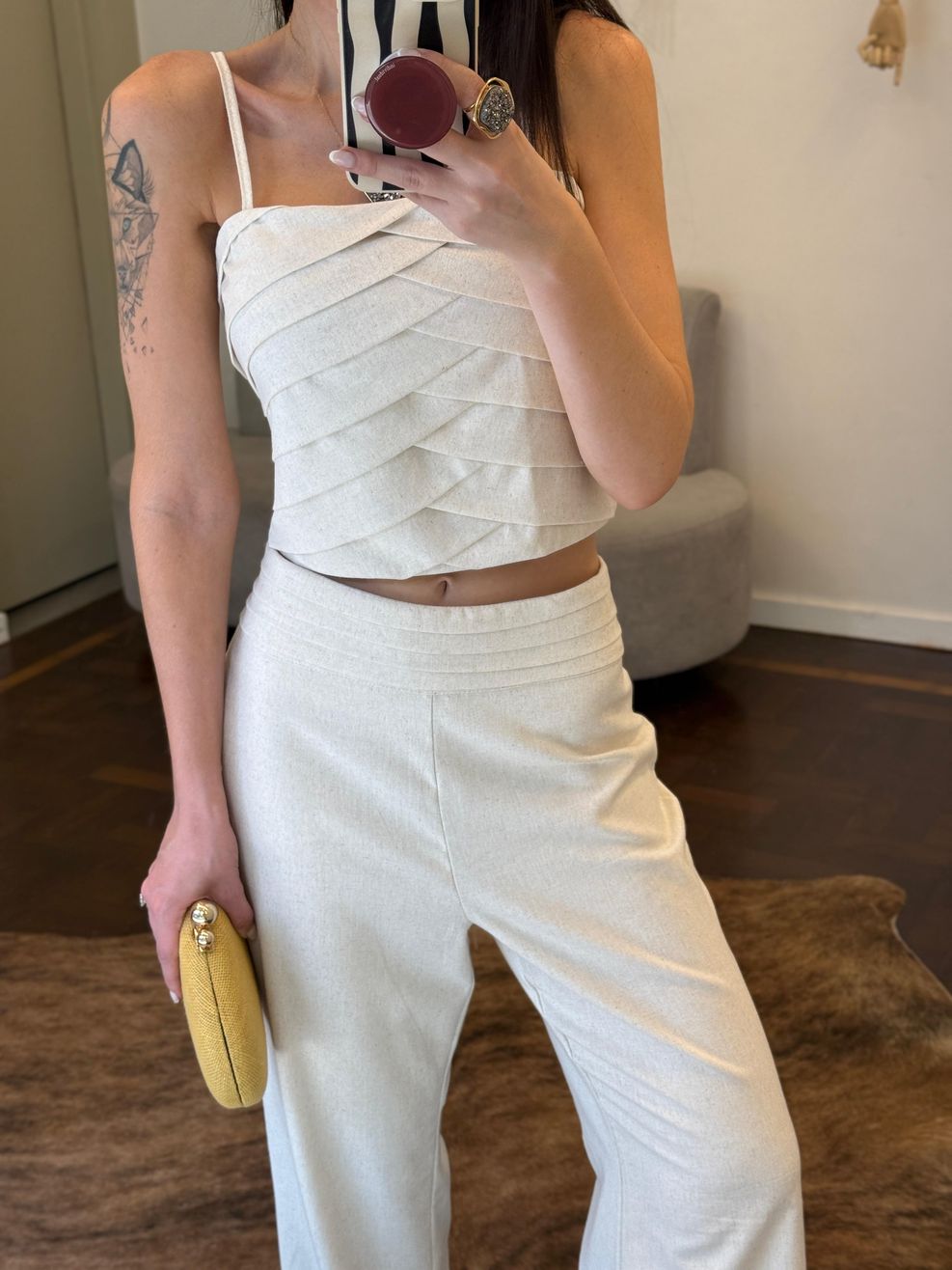 Conjunto Alfaiataria Martina - Off White