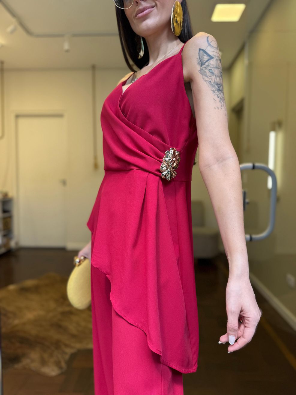 Conjunto Alfaiataria Natalie - Vermelho