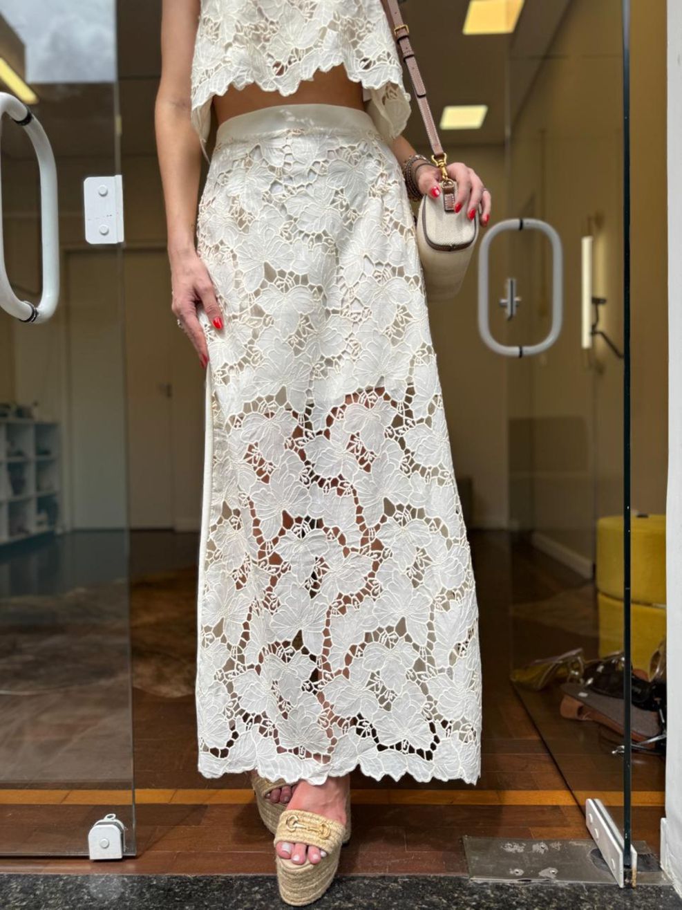 Conjunto Guipir - Saia e Top - Select Edition - Off White 