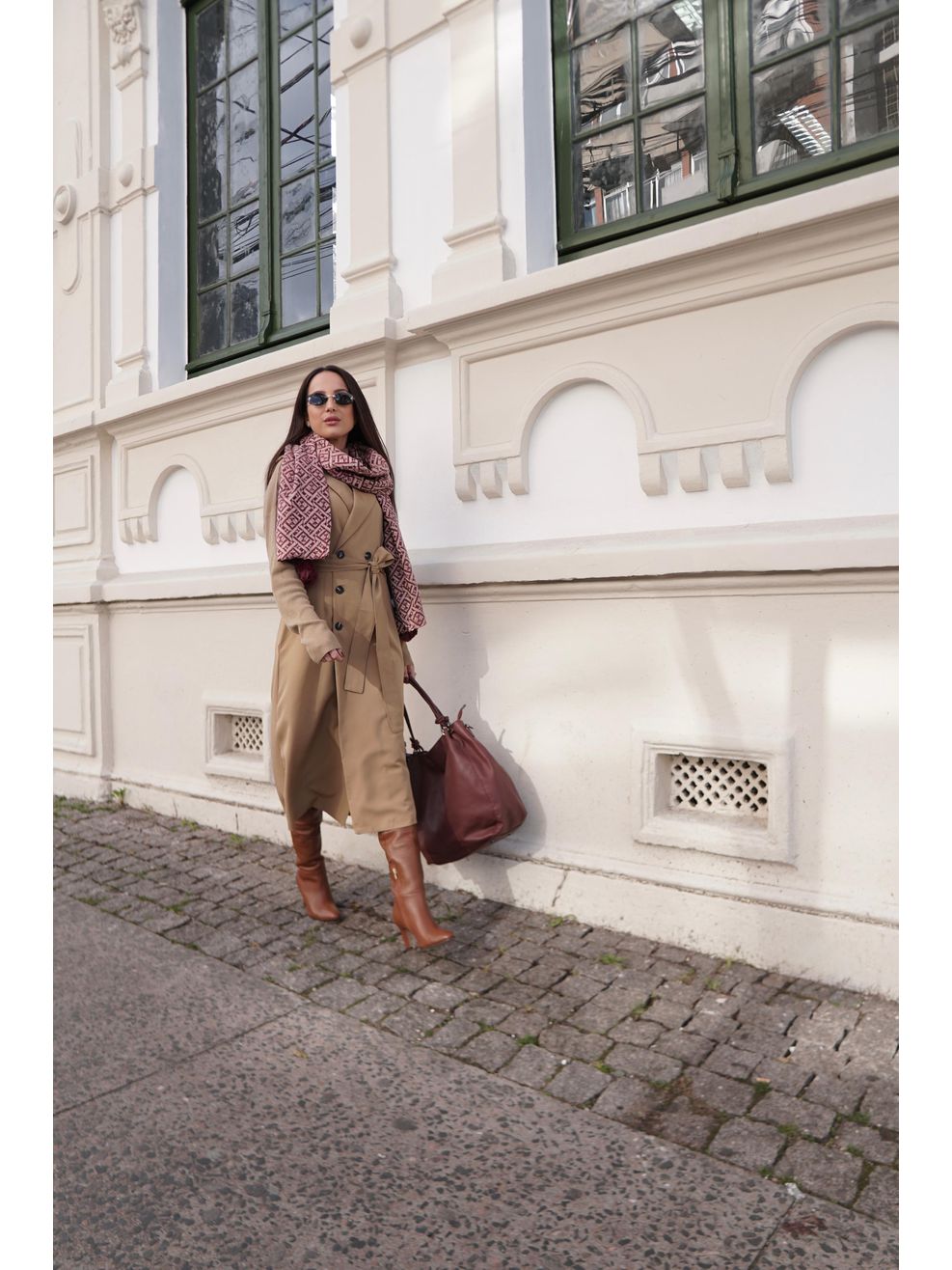 Vestido Alfaiataria - Estética Trench Coat - Bege 