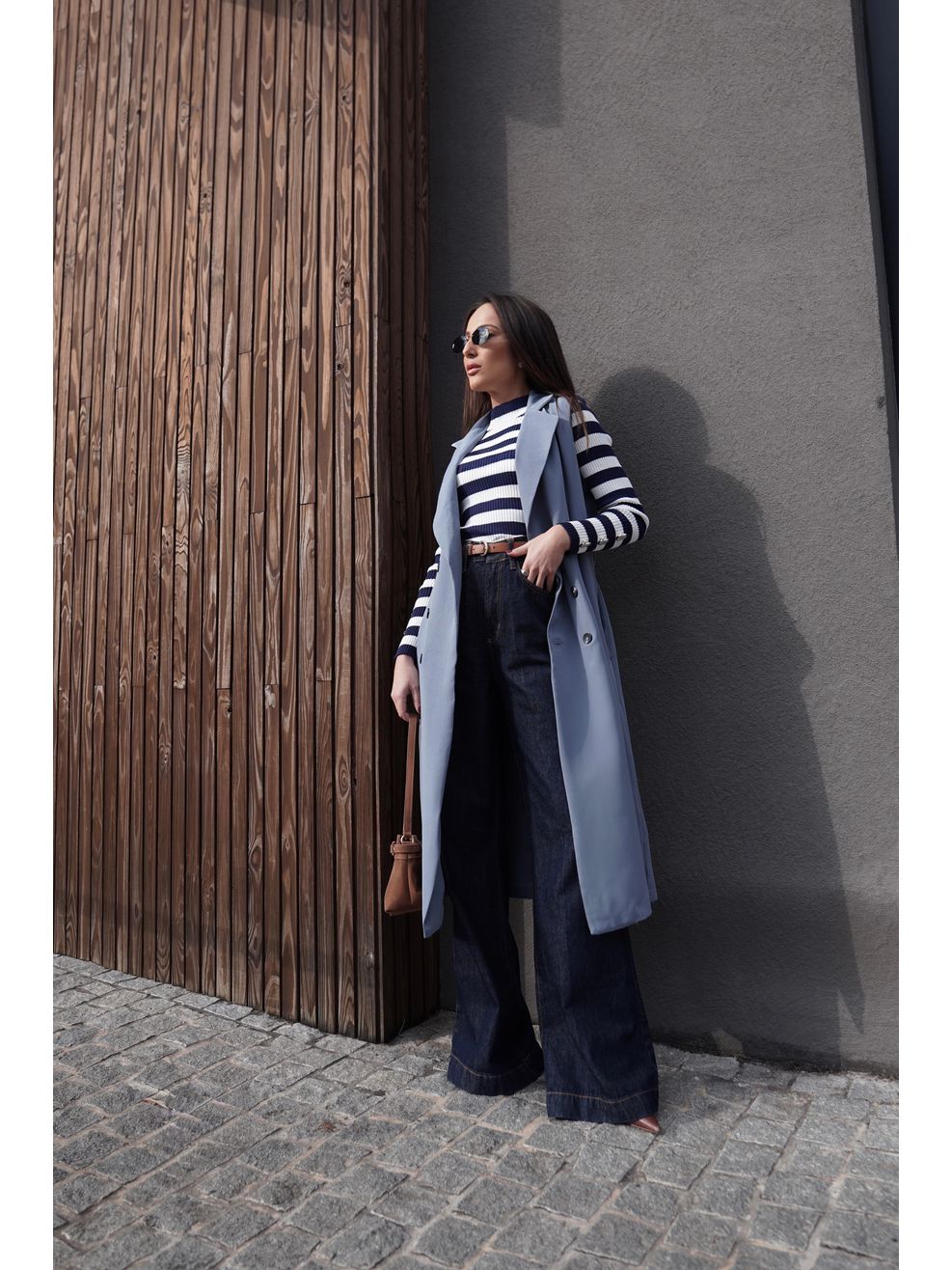Vestido Alfaiataria - Estética Trench Coat - Preto 