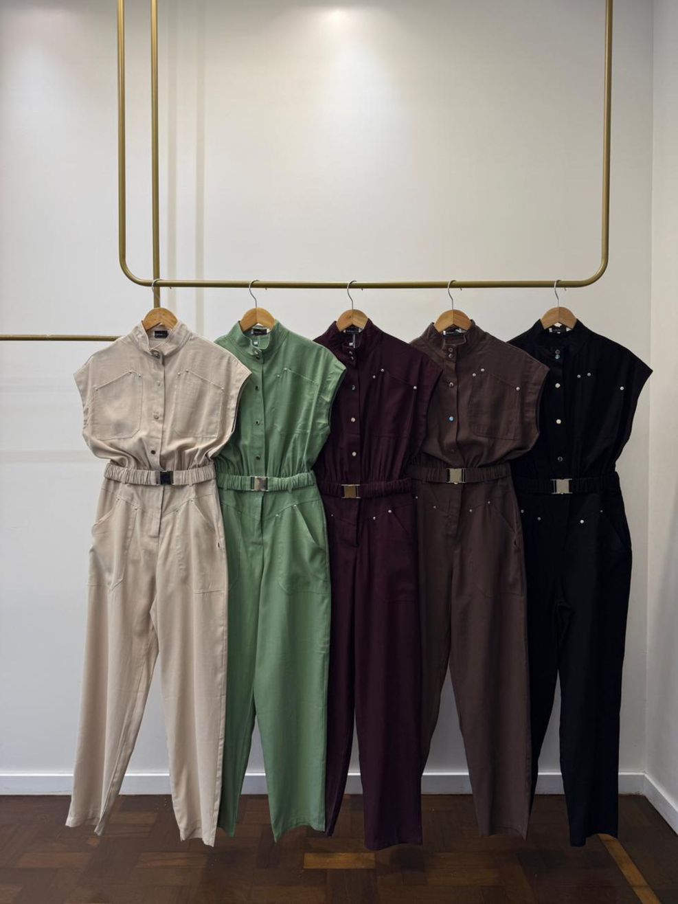 Macacão Alfaiataria Estética Utilitária - Preto