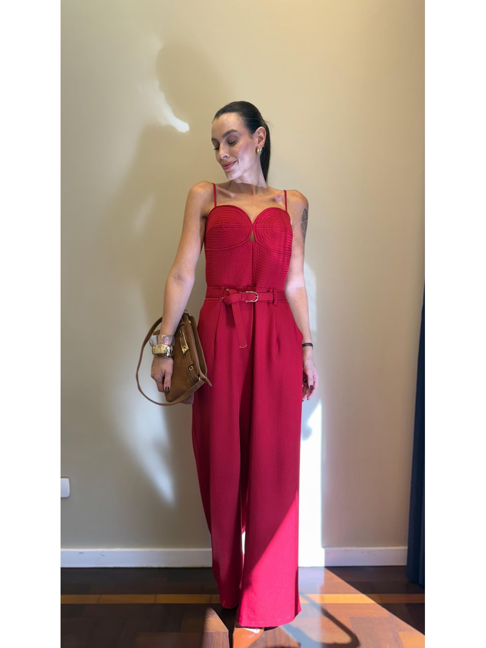 Macacão Corselet Bardo - Vermelho 
