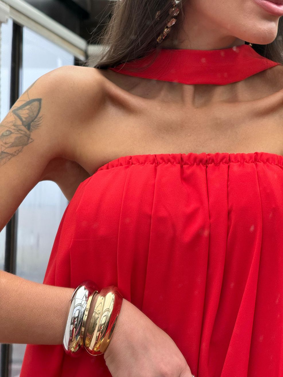 Vestido Longo Kris - Echarpe/Faixa