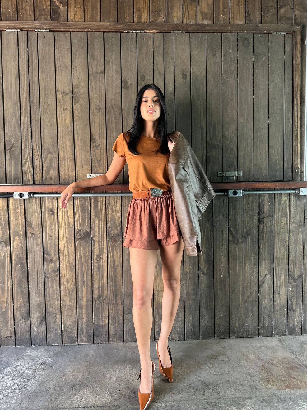 Shorts Camadas Barcelona - Uva