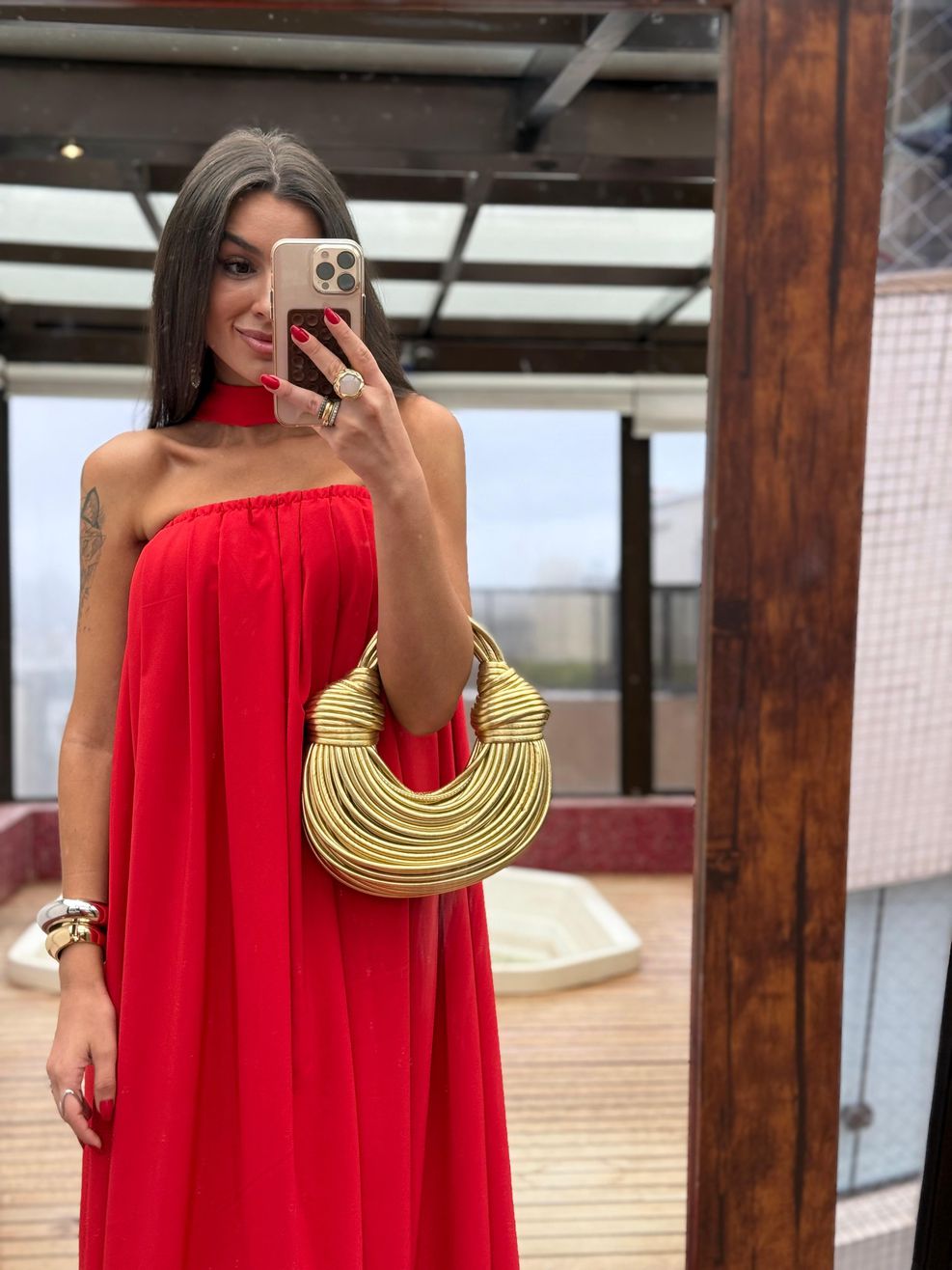 Vestido Longo Kris - Echarpe/Faixa