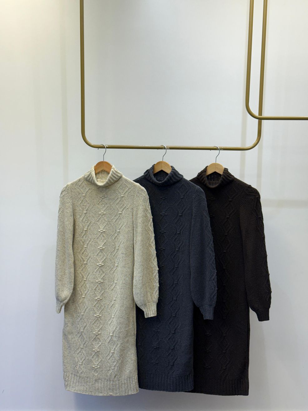 Vestido Tricot Dinamarca - Marrom Café 