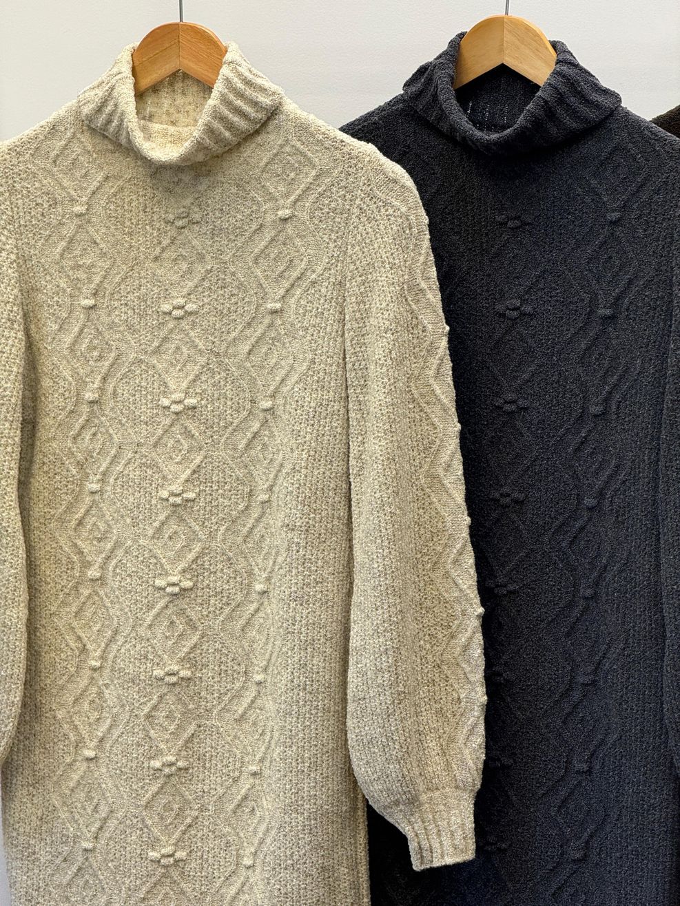 Vestido Tricot Dinamarca - Areia 