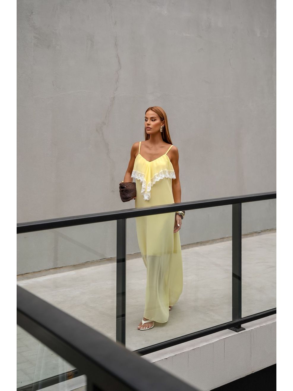 Vestido Chiffon Calm - Amarelo 