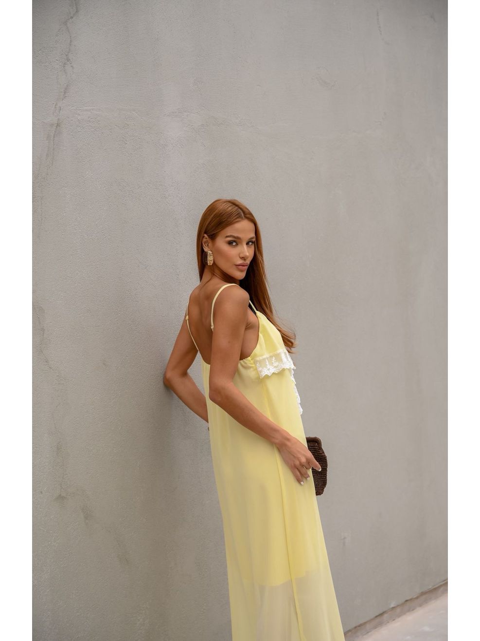 Vestido Chiffon Calm - Amarelo 