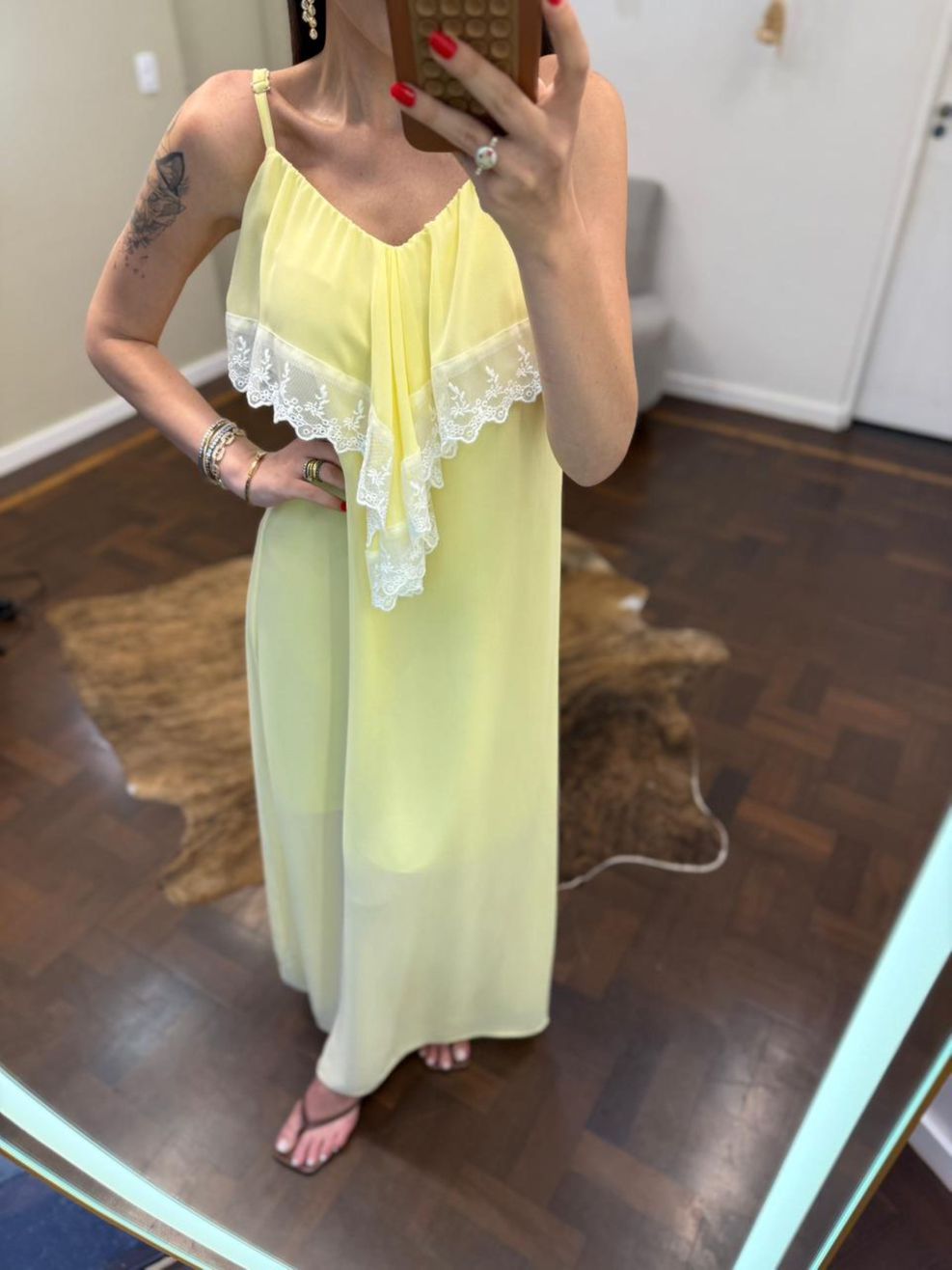Vestido Chiffon Calm - Amarelo 