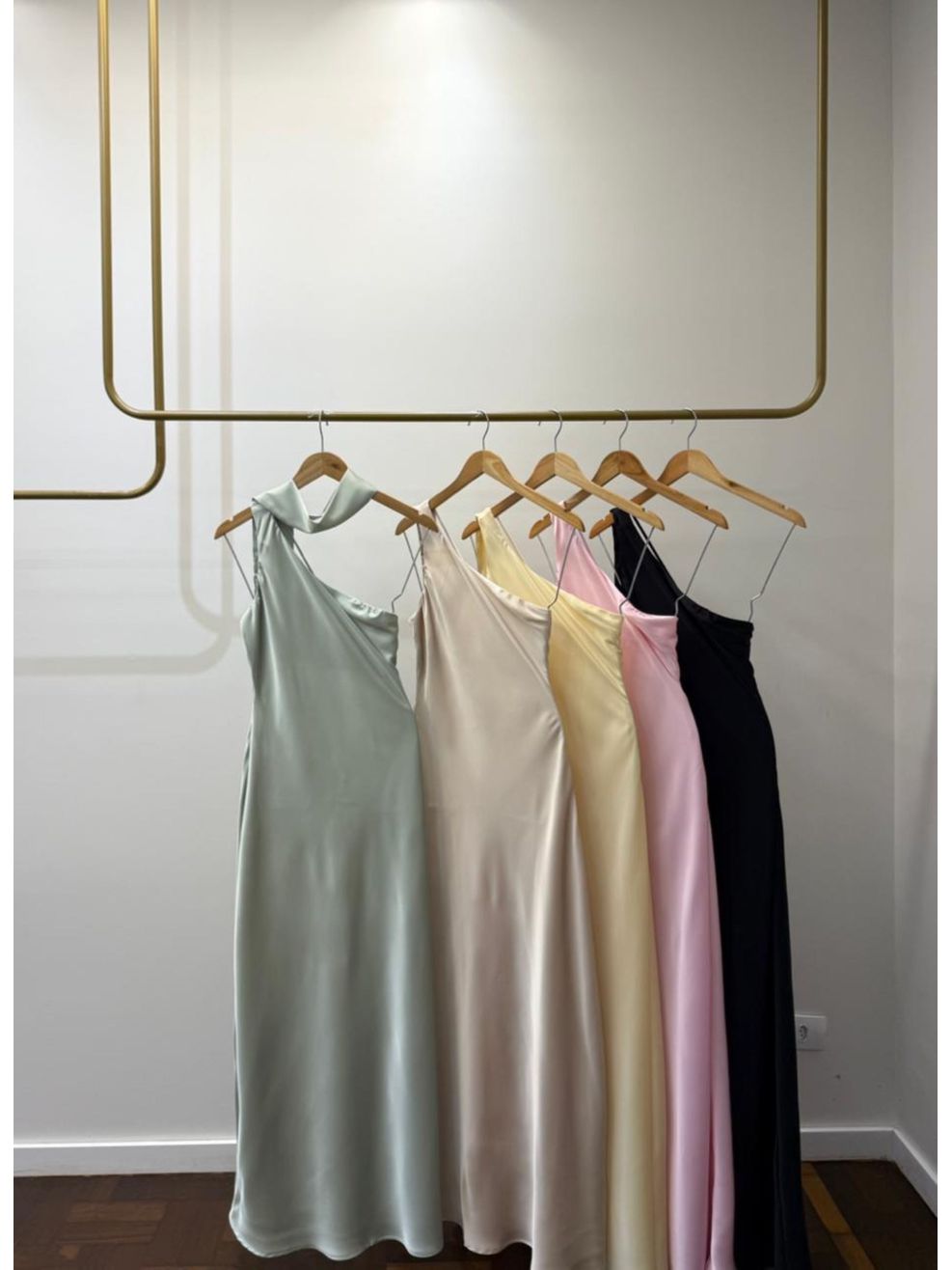 Vestido Cetim Maroca - Amarelo Manteiga