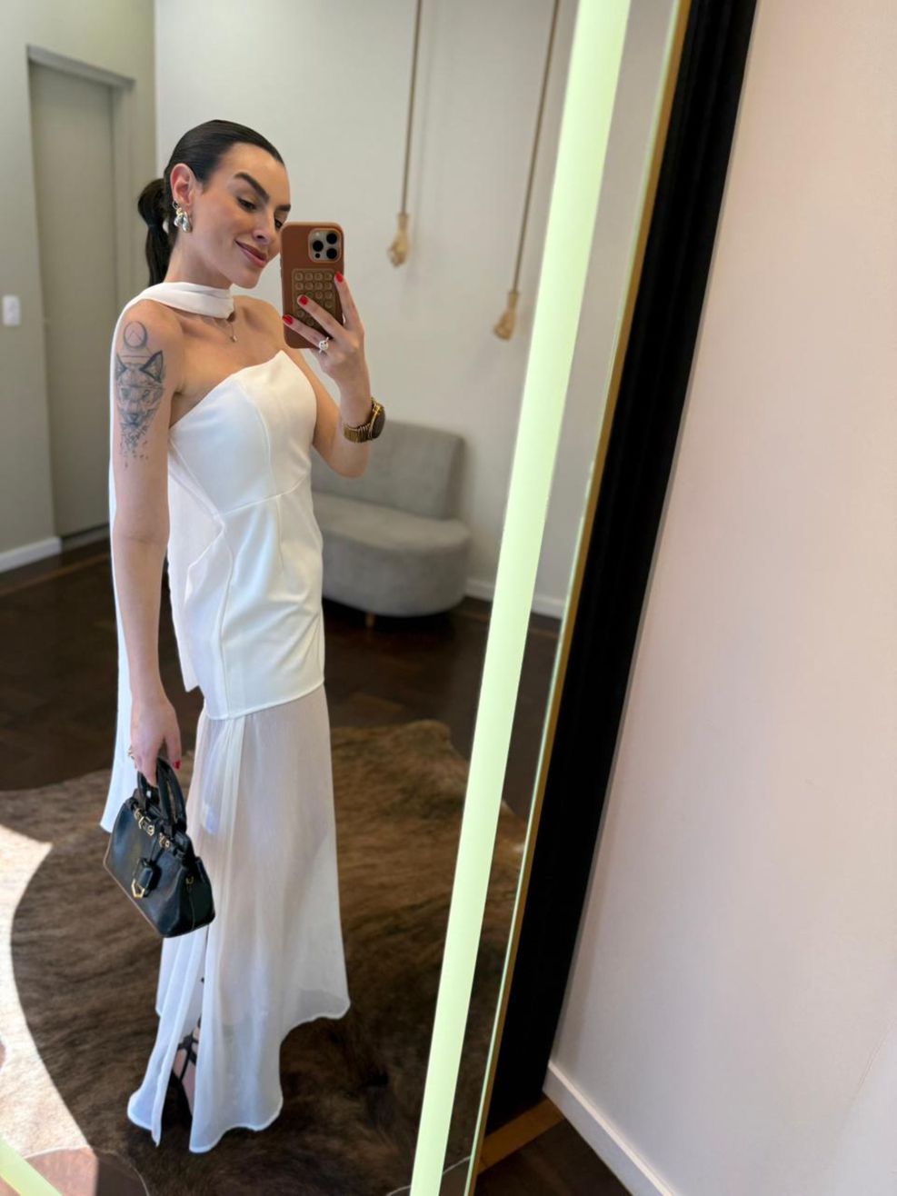 Vestido Tomara que Caia Echarpe Vicky - Branco