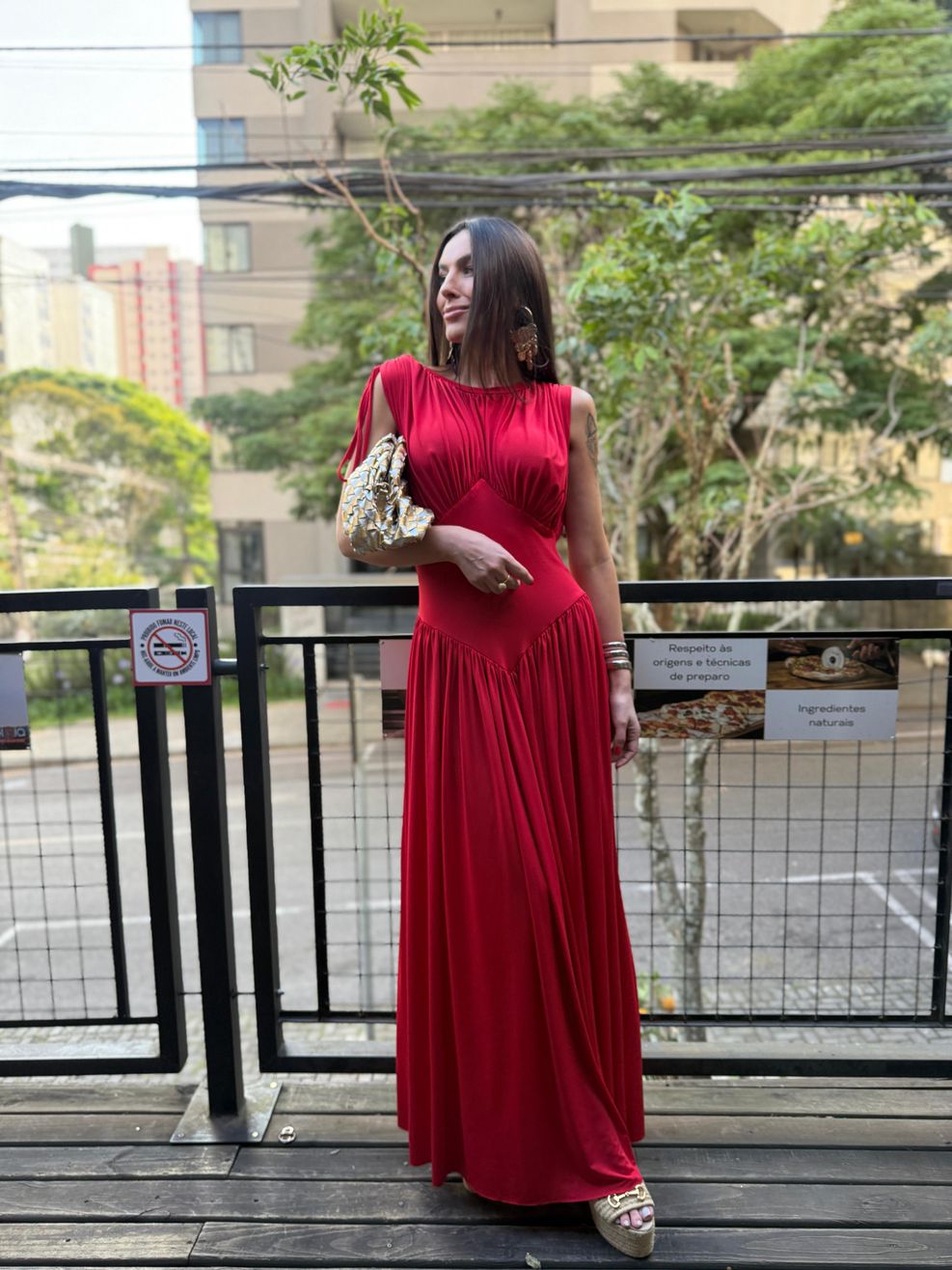 Vestido Losango Sublime - Vermelho