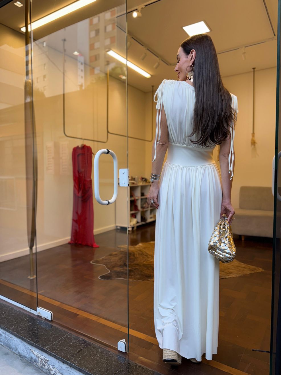 Vestido Losango Sublime - Off White