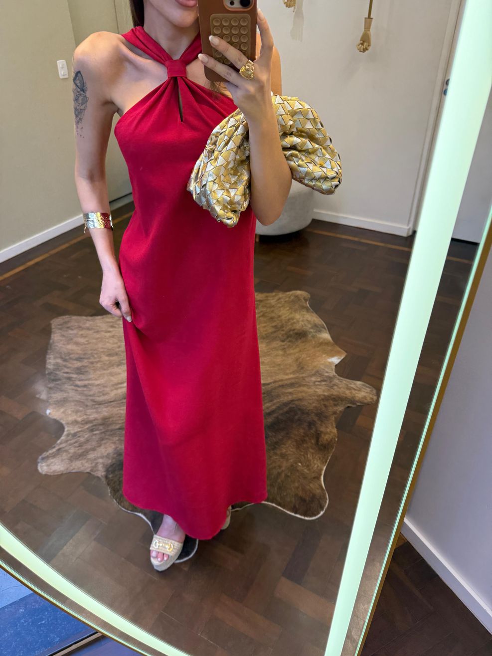 Vestido Malu Alfaiataria Marrant - Vermelho