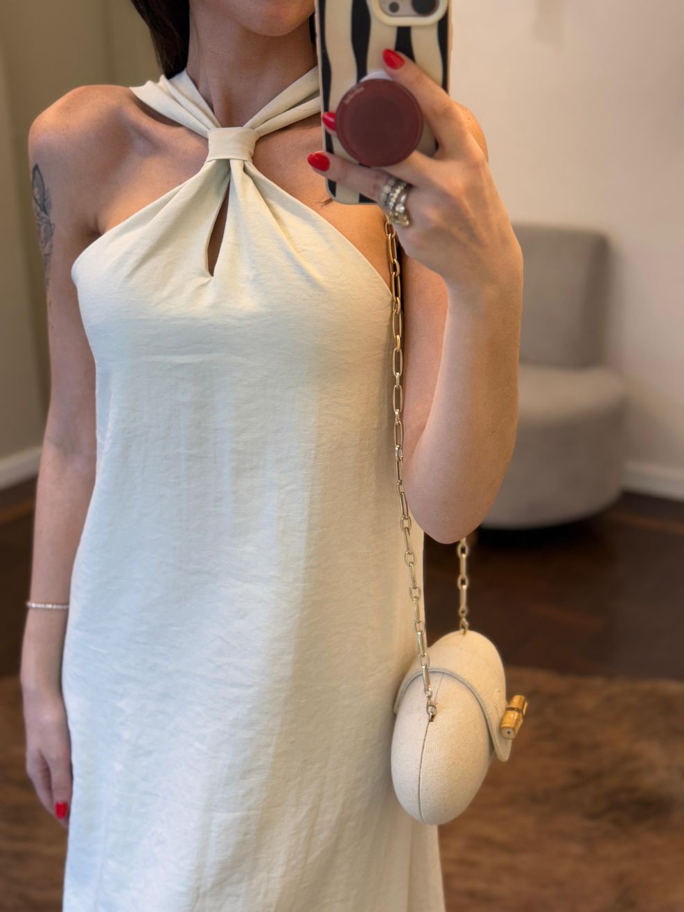 Vestido Malu Alfaiataria Marrant - Off White