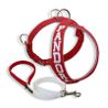 Peitoral Amorosso® Personalizado + Guia Curto (Vermelho e Branco)