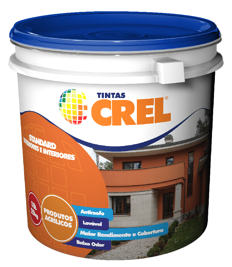 Tinta Acrílica Semibrilho CREL Externa-Interna Galão 3,6L