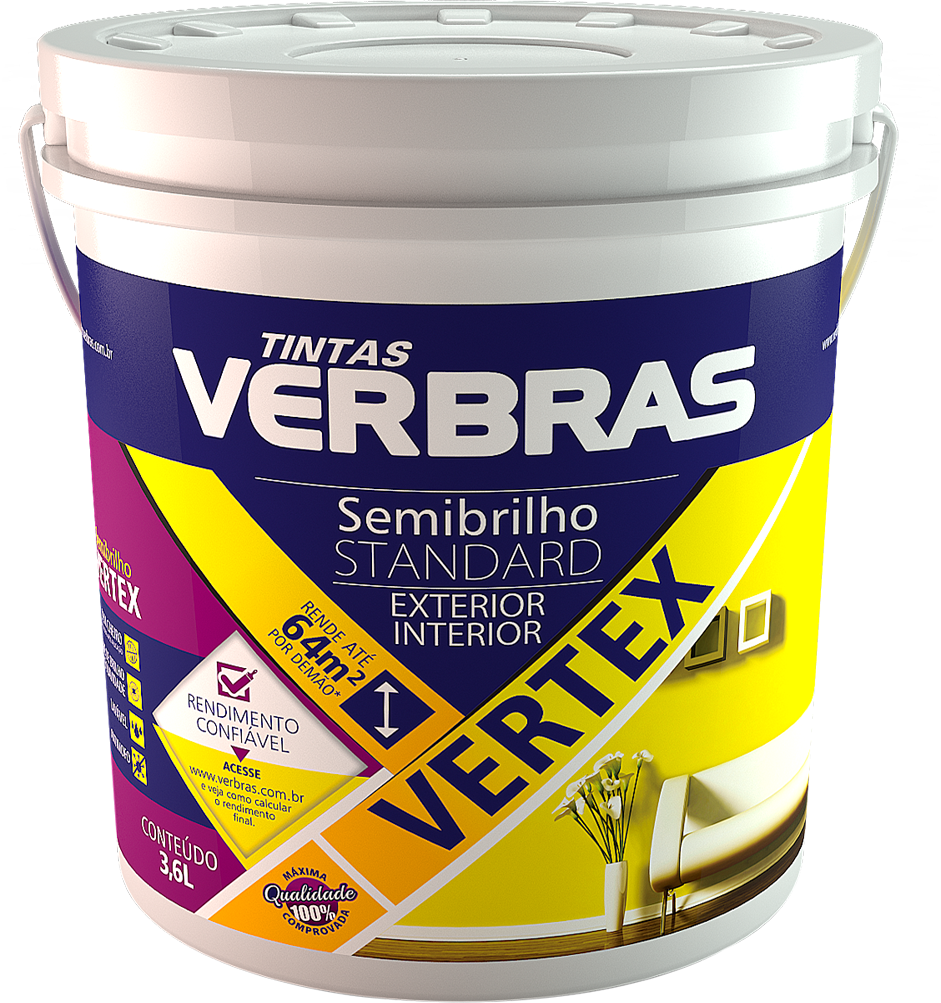 Tinta Acrílica Semibrilho Verbras Externa-Interna Galão 3,6L