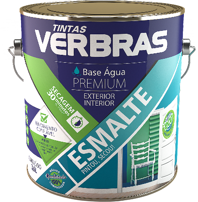 Esmalte Base Água Verbras Exterior-Interior Galão 3,6L