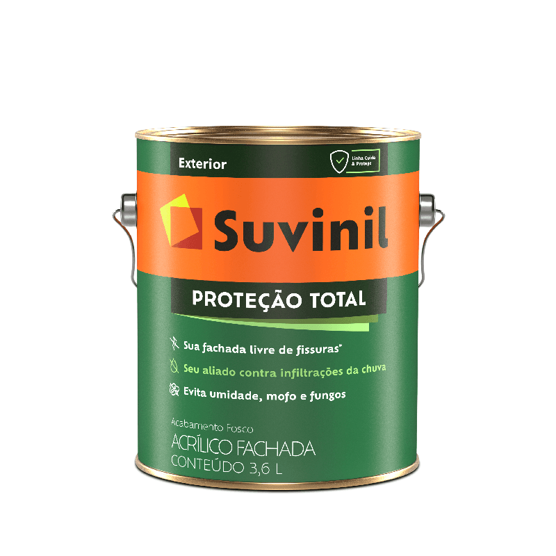 Tinta Acrílica Suvinil Fosca Proteção Total Externa Interna Galão 3,6L