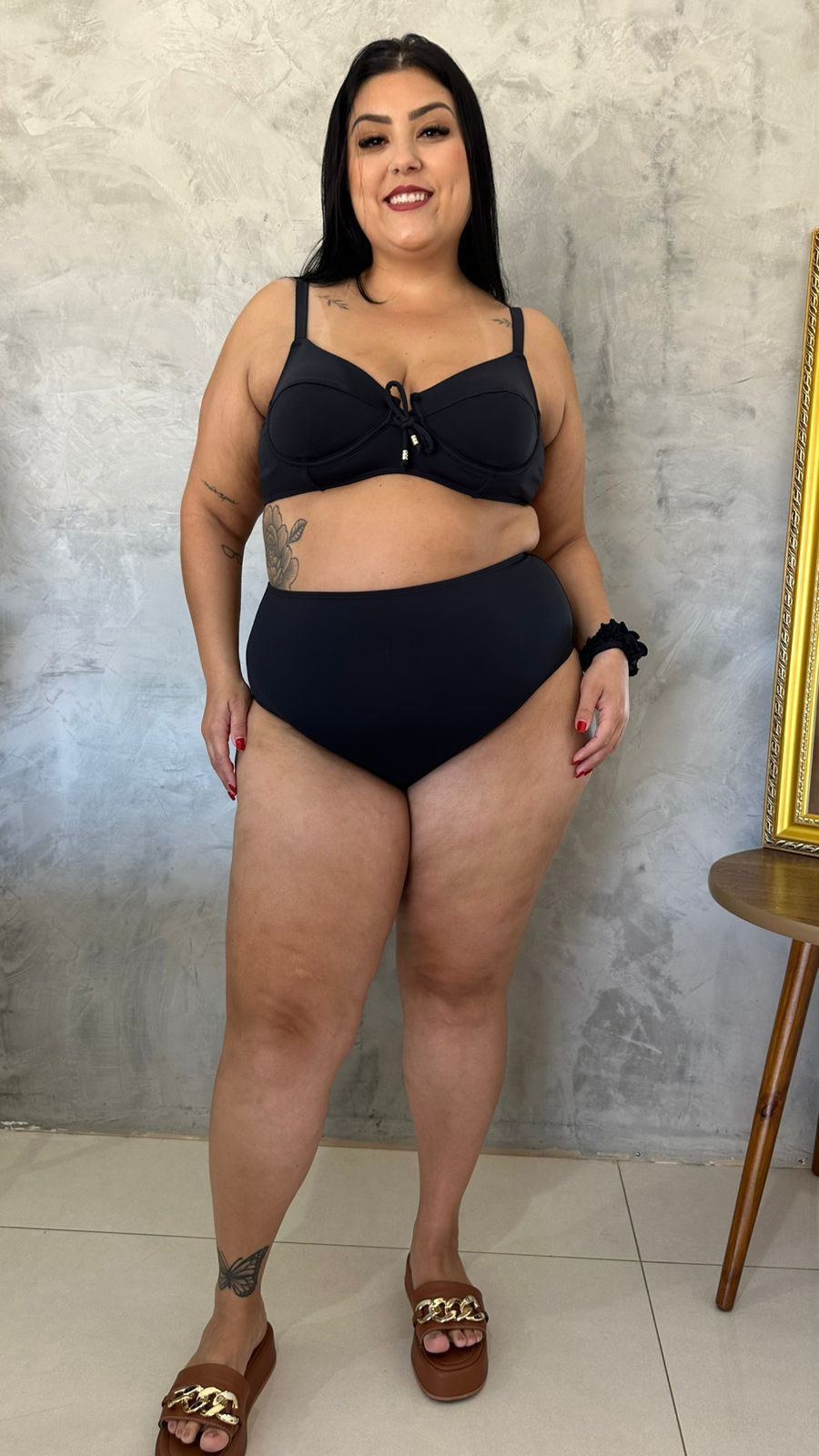 Meia taça Caribe Preto