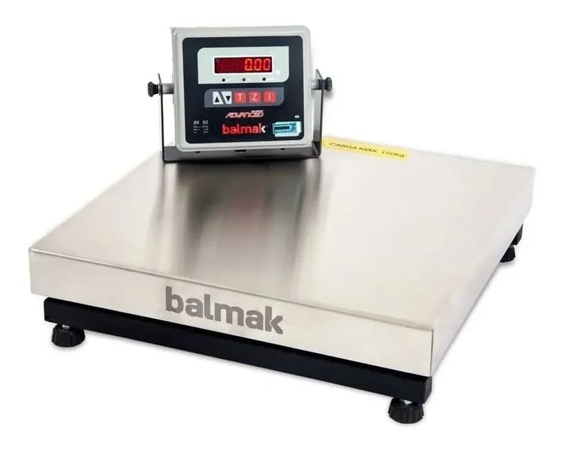Balança Digital Plataforma 300 Kg Inox com Bateria BK300IB - Balmak