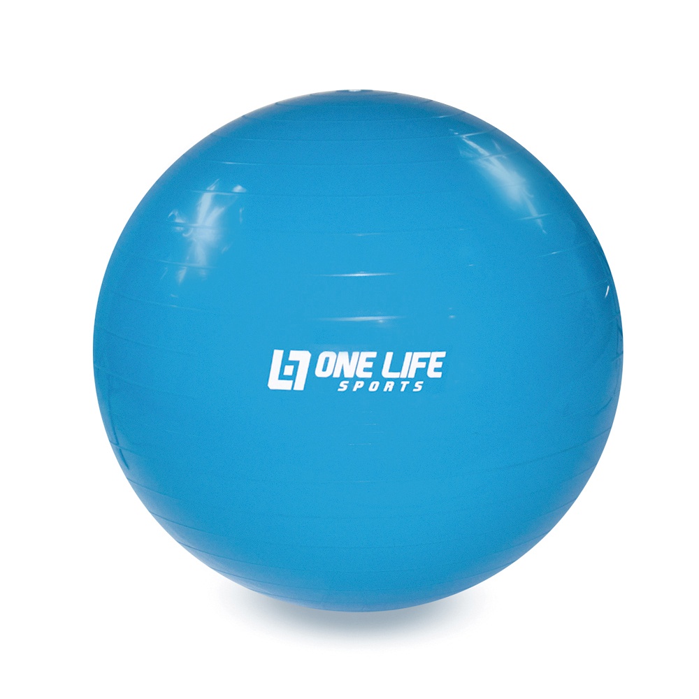 Bola Suiça Para Ginástica One Life 55 cm - Azul
