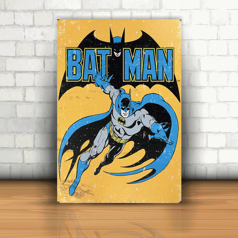 Placa Decorativa - Batman Quadrinhos