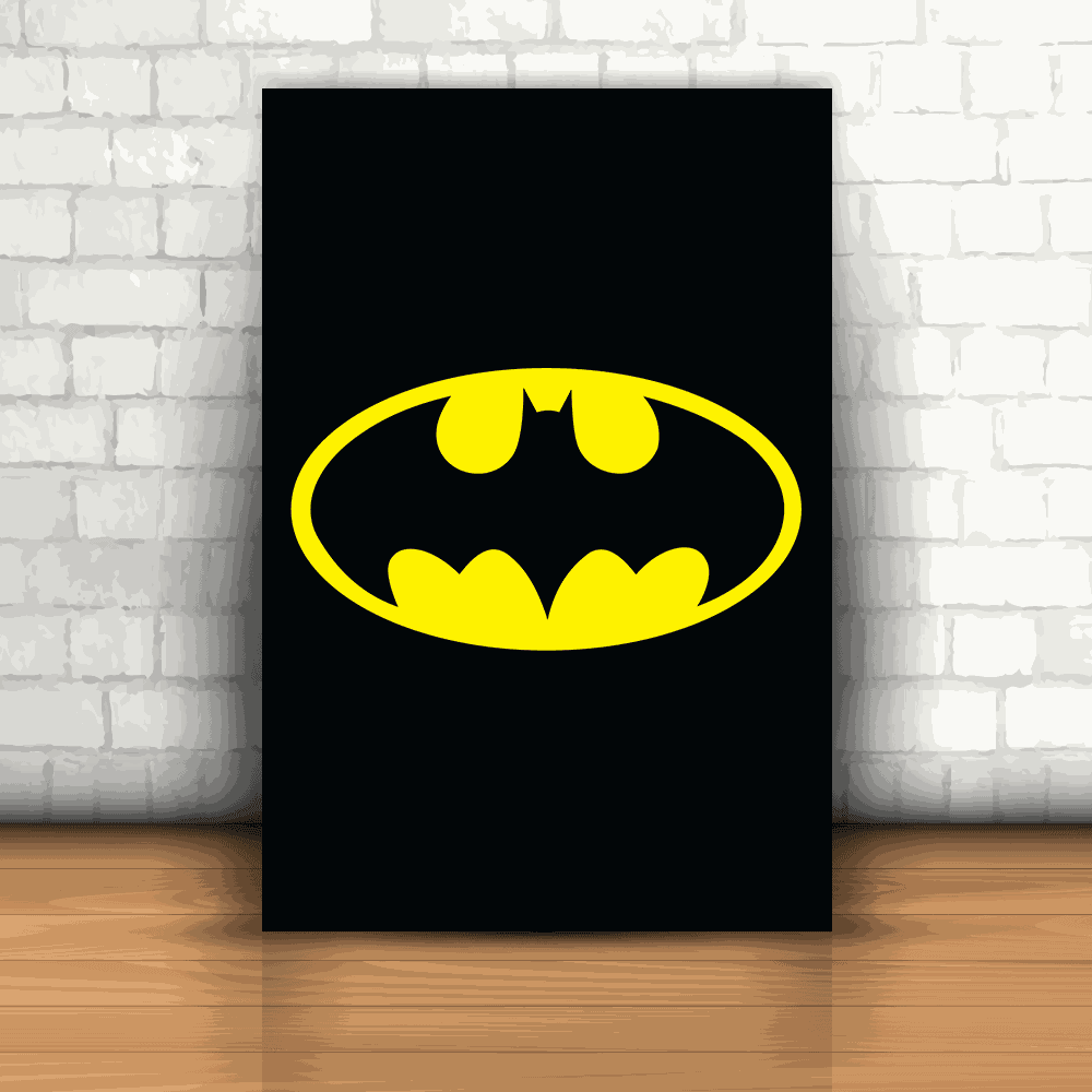 Placa Decorativa - Batman Logo