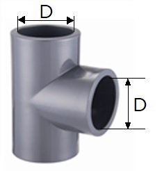 Mega PVC-U Klebemuffe 90° – Ø 20 Mm, PN16, Grau, Max. 16 Bar, Für Stabile Rohrverbindungen