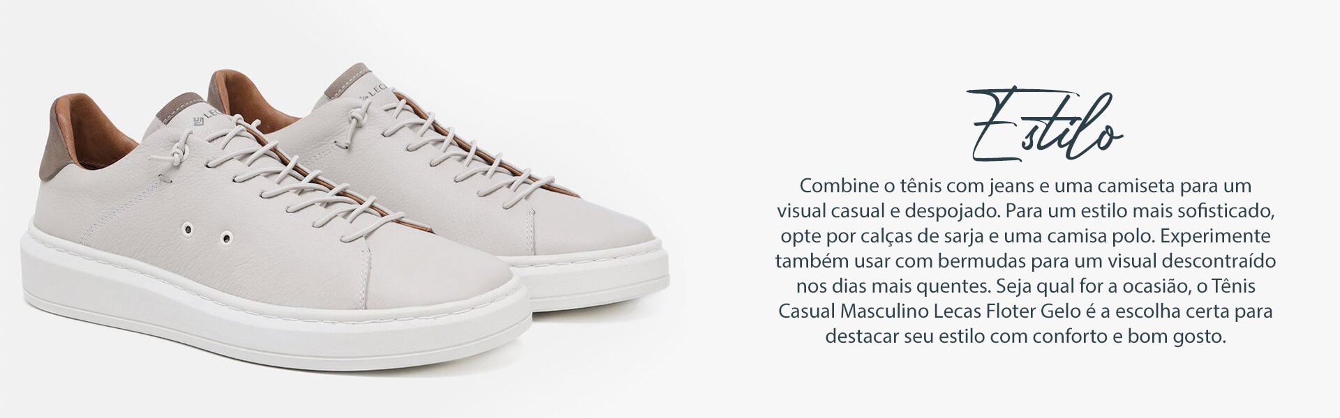 Tênis Lecas Floter Gelo/Fendi | LECAS