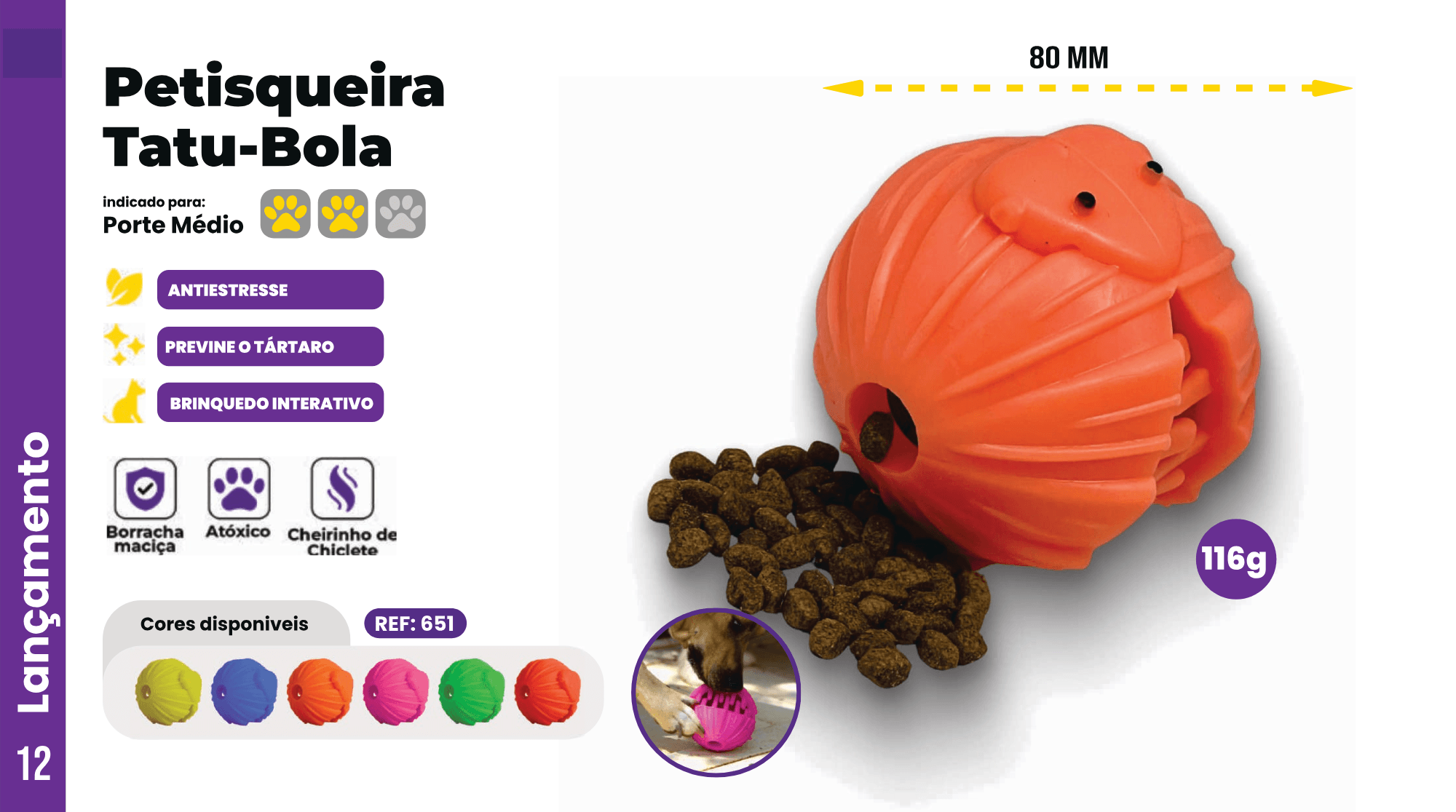 Brinquedo Tatu-Bola Petisqueira