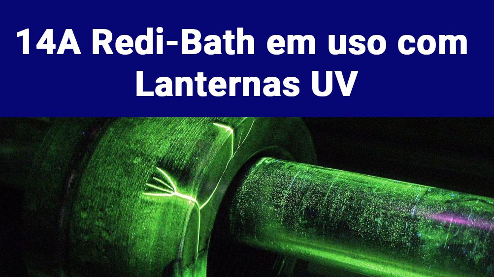 imagem demonstrativa do uso do 14A Redi-Bath com luz uv