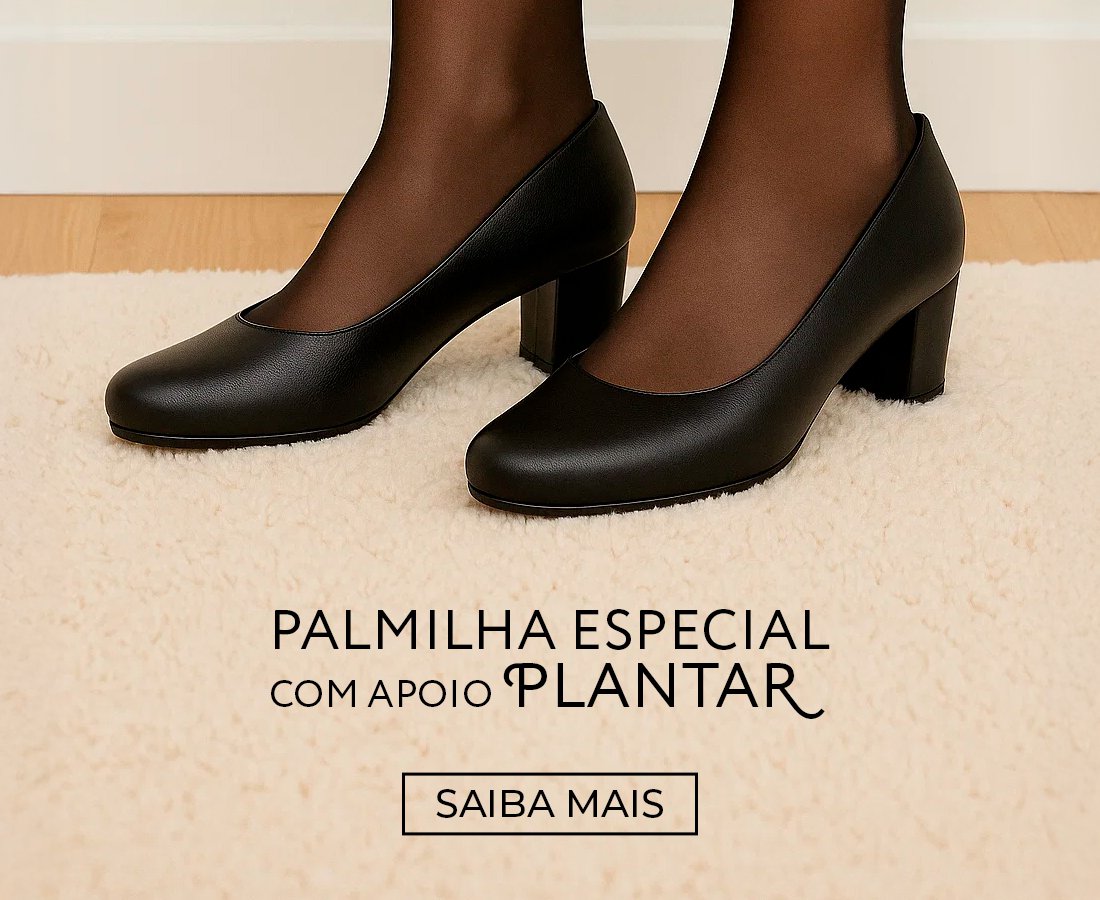 Detalhe do sapato da Linha Magnólia