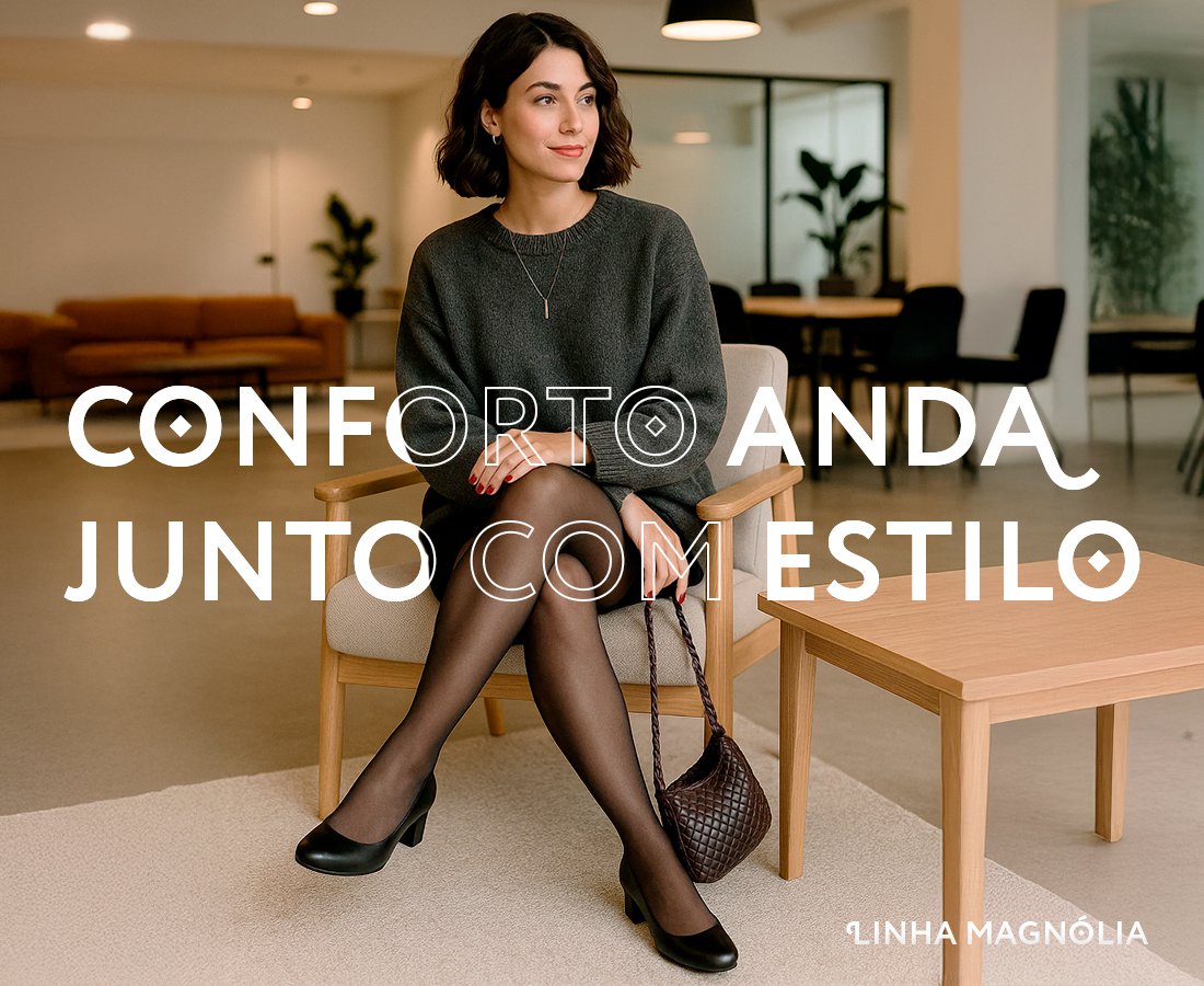 Look com sapato da Linha Magnólia