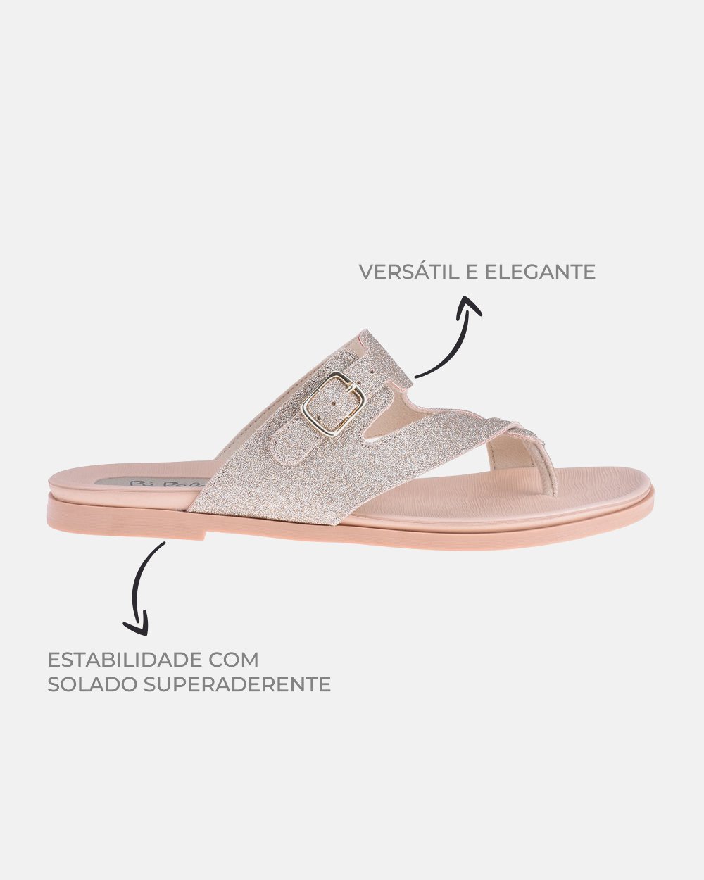 Sandália com tecnologia Wide Fit
