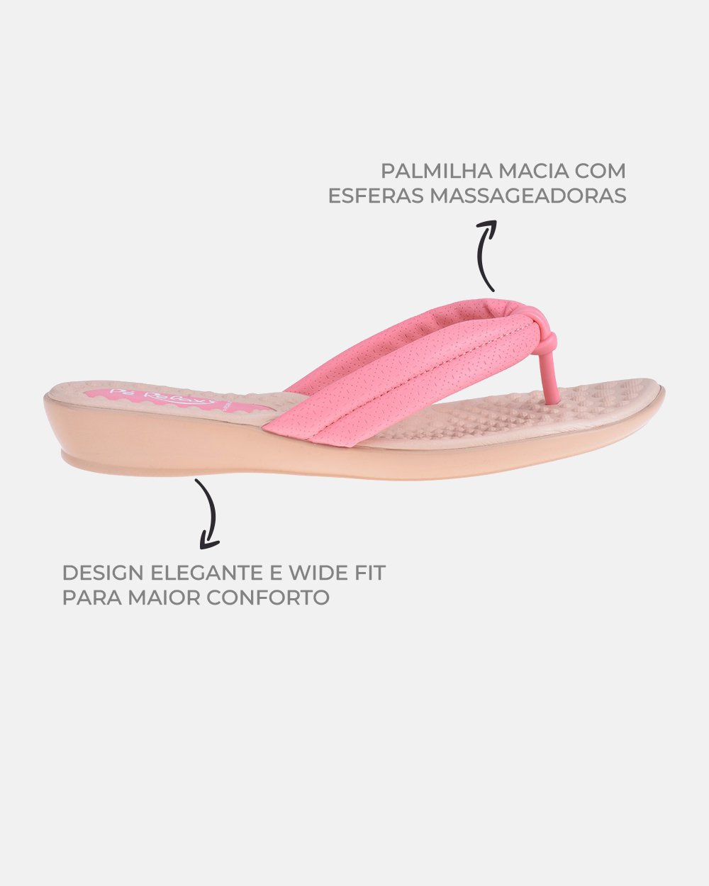 Sandália com tecnologia Wide Fit