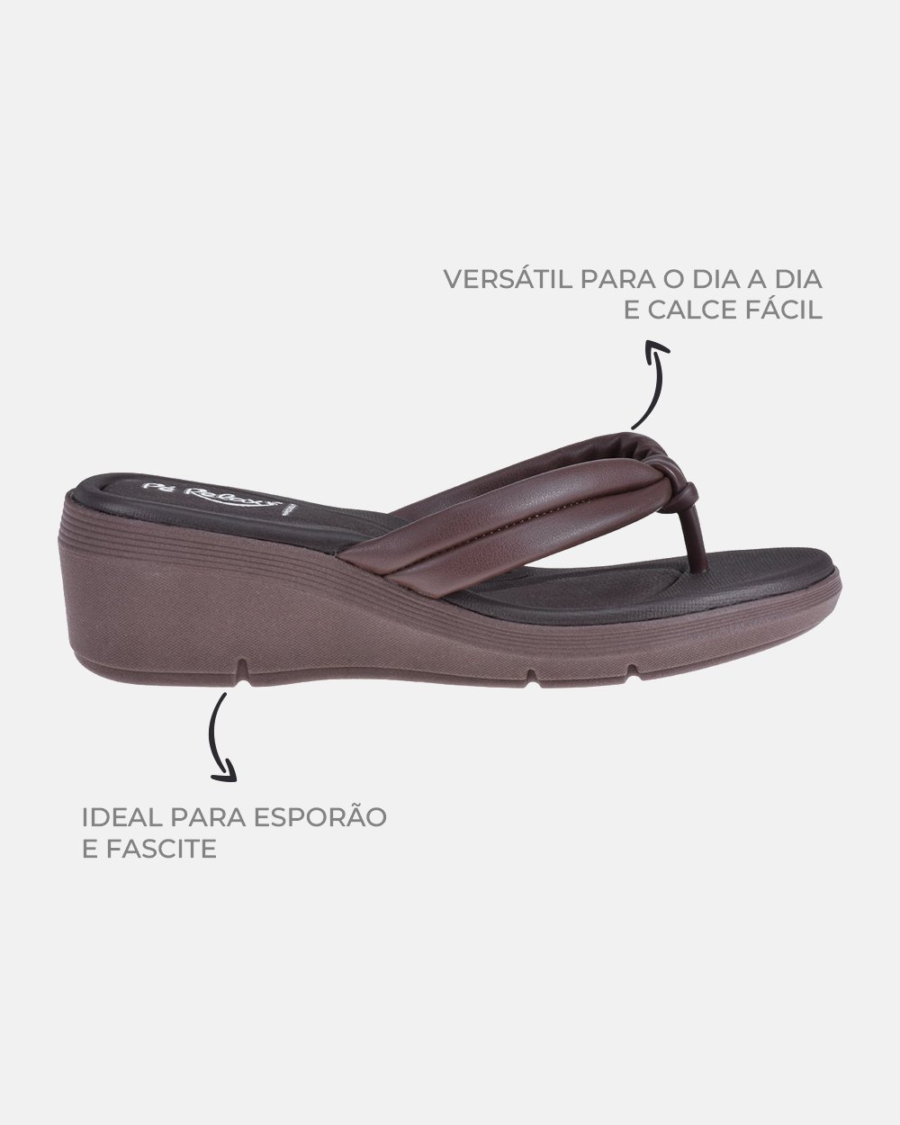 Sandália com tecnologia Wide Fit