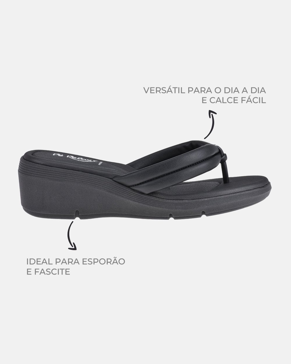 Sandália com tecnologia Wide Fit