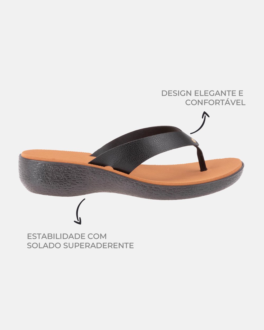 Sandália com tecnologia Wide Fit