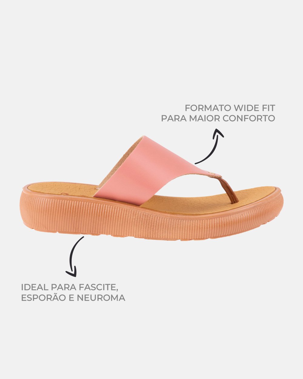 Sandália com tecnologia Wide Fit