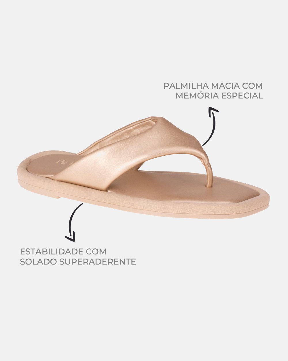 Sandália com tecnologia Wide Fit