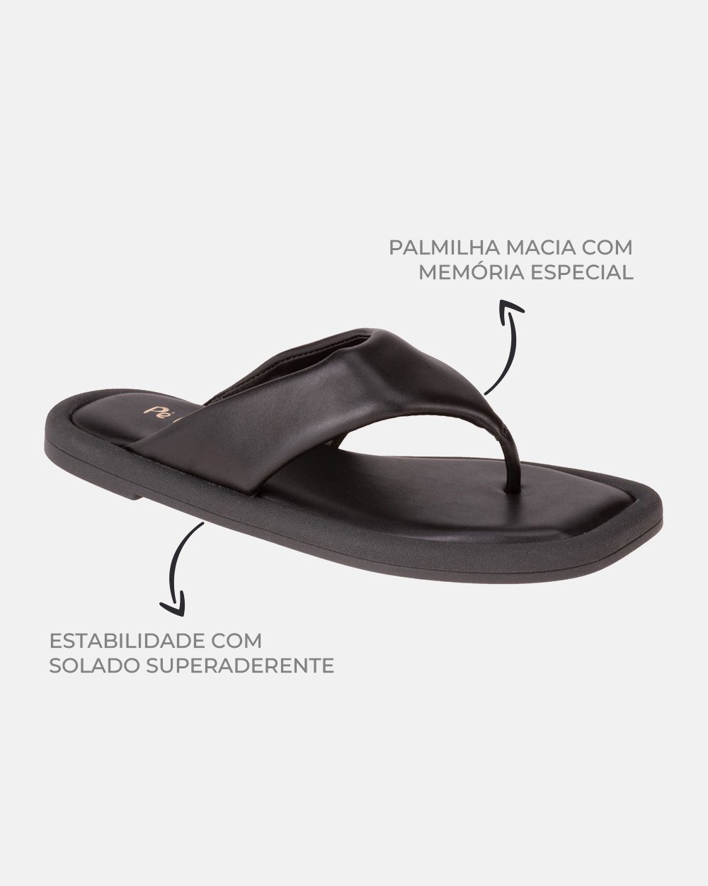 Sandália com tecnologia Wide Fit