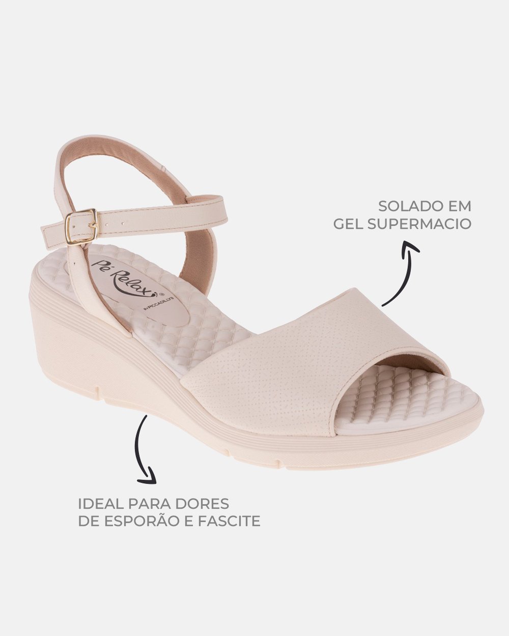 Sandália com tecnologia Wide Fit