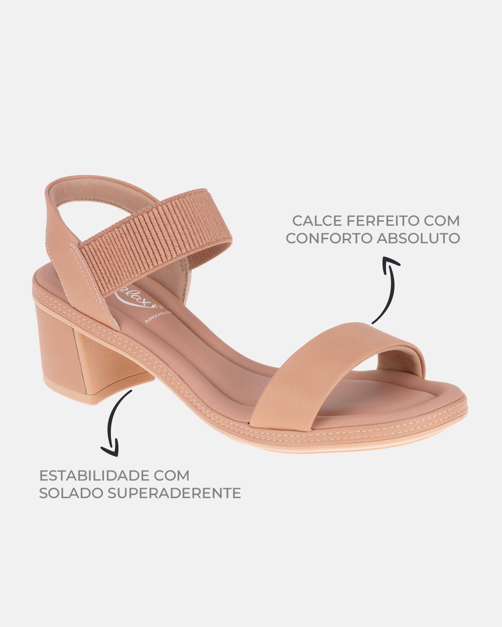 Sandália com tecnologia Wide Fit