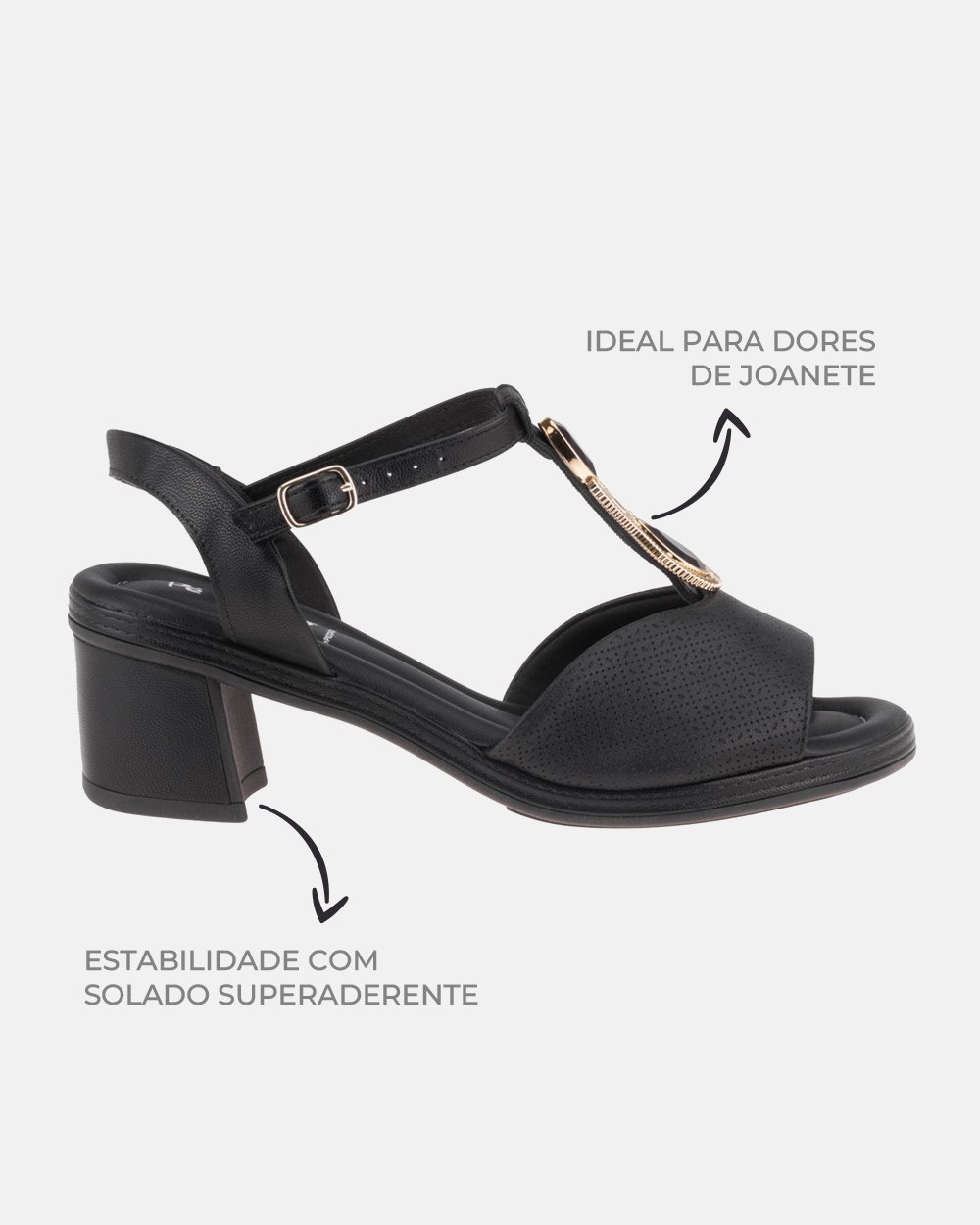 Sandália com tecnologia Wide Fit